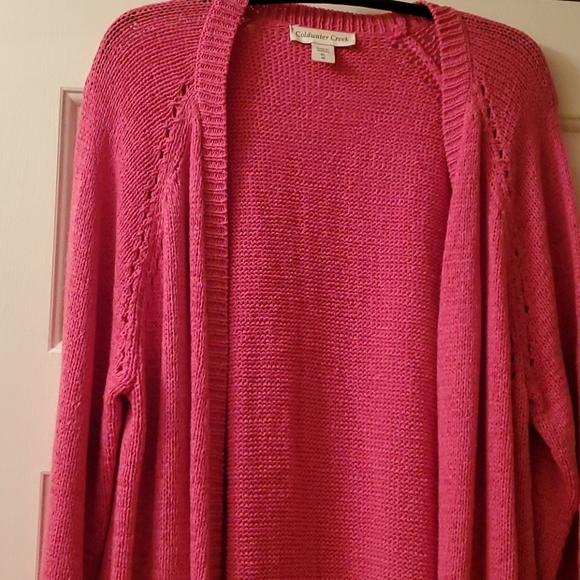 Coldwater Creek Pink Cardigan XL - Picture 2 of 4